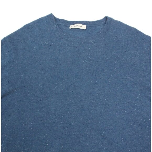 EVERLANE Blue Speckled Crewneck Sweater Men's Cashmere size XXL /601 - Picture 2 of 4
